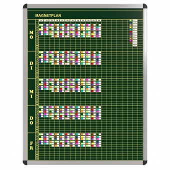 Klassen-Plantafel, 12 Stunden Mo-Fr, für 20 Klassen, 123x97 cm, Klassen-Plantafel, 12 Stunden Mo-Fr, für 20 Klassen, 123x97 cm,